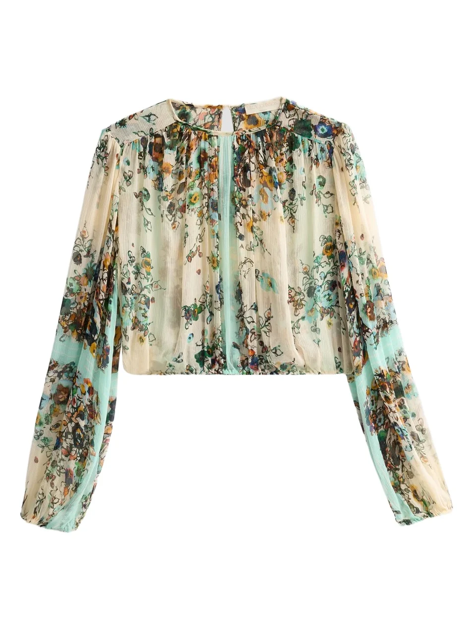 Women's Elenora Floral Silk Blouse
