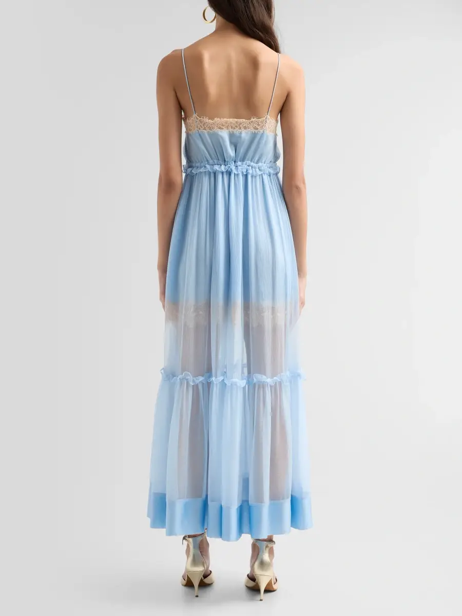 Ulla Johnson Women's Imogen Lace-Trimmed Silk Maxi Slipdress | Thumbnail 3 Ulla Johnson Women's Imogen Lace-Trimmed Silk Maxi Slipdress | Thumbnail 3