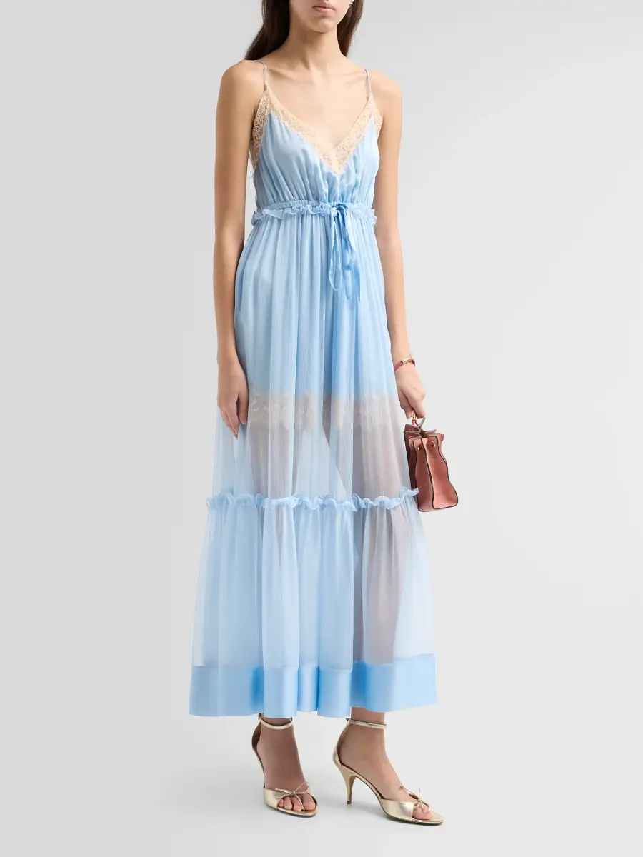 Ulla Johnson Women's Imogen Lace-Trimmed Silk Maxi Slipdress | Thumbnail 4 Ulla Johnson Women's Imogen Lace-Trimmed Silk Maxi Slipdress | Thumbnail 4