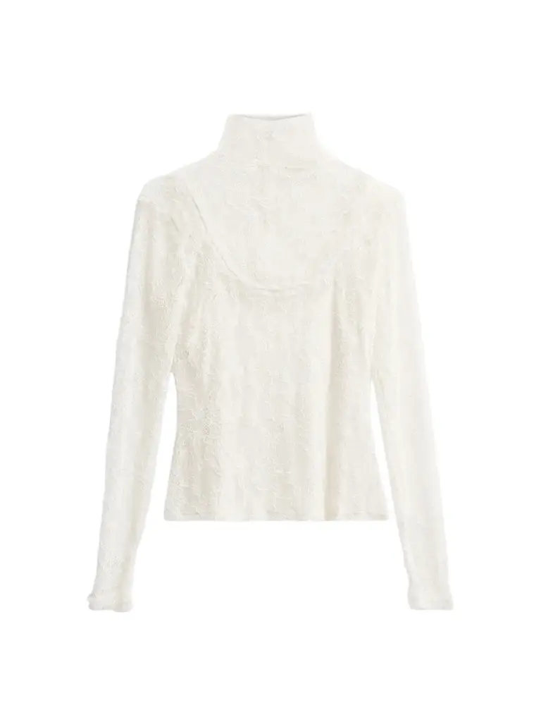 Women's Olivette Floral Stretch-Lace Long-Sleeve Top Women's Olivette Floral Stretch-Lace Long-Sleeve Top