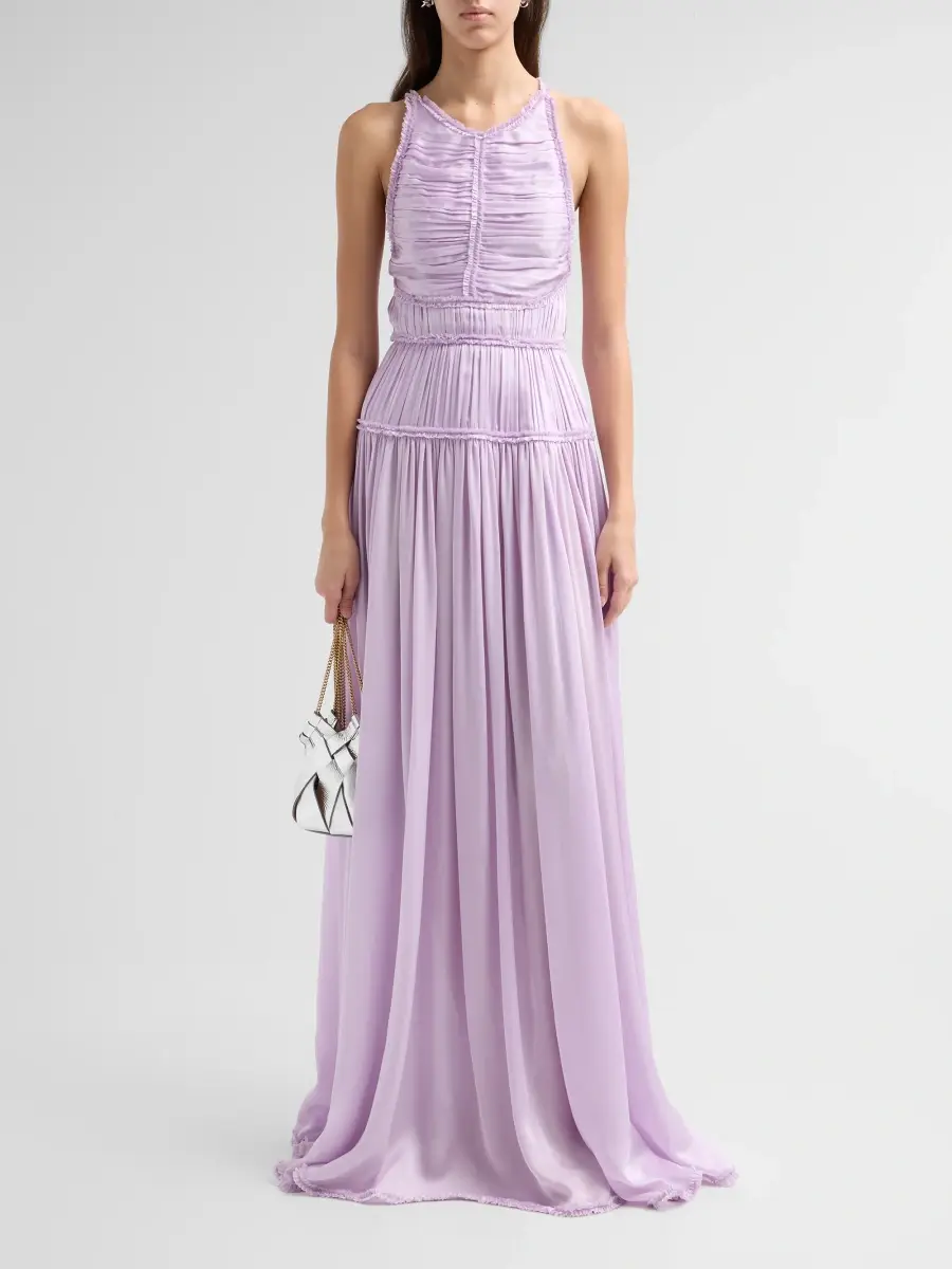 Ulla Johnson Women's Demetra Ruched Silk Gown | Thumbnail 2