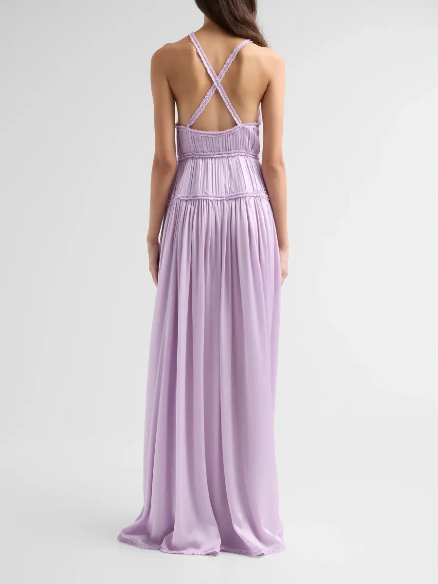 Ulla Johnson Women's Demetra Ruched Silk Gown | Thumbnail 3