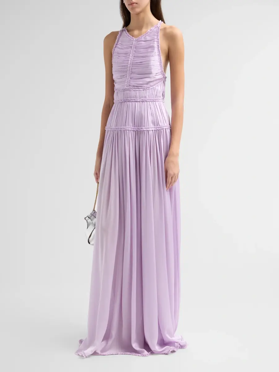 Ulla Johnson Women's Demetra Ruched Silk Gown | Thumbnail 4