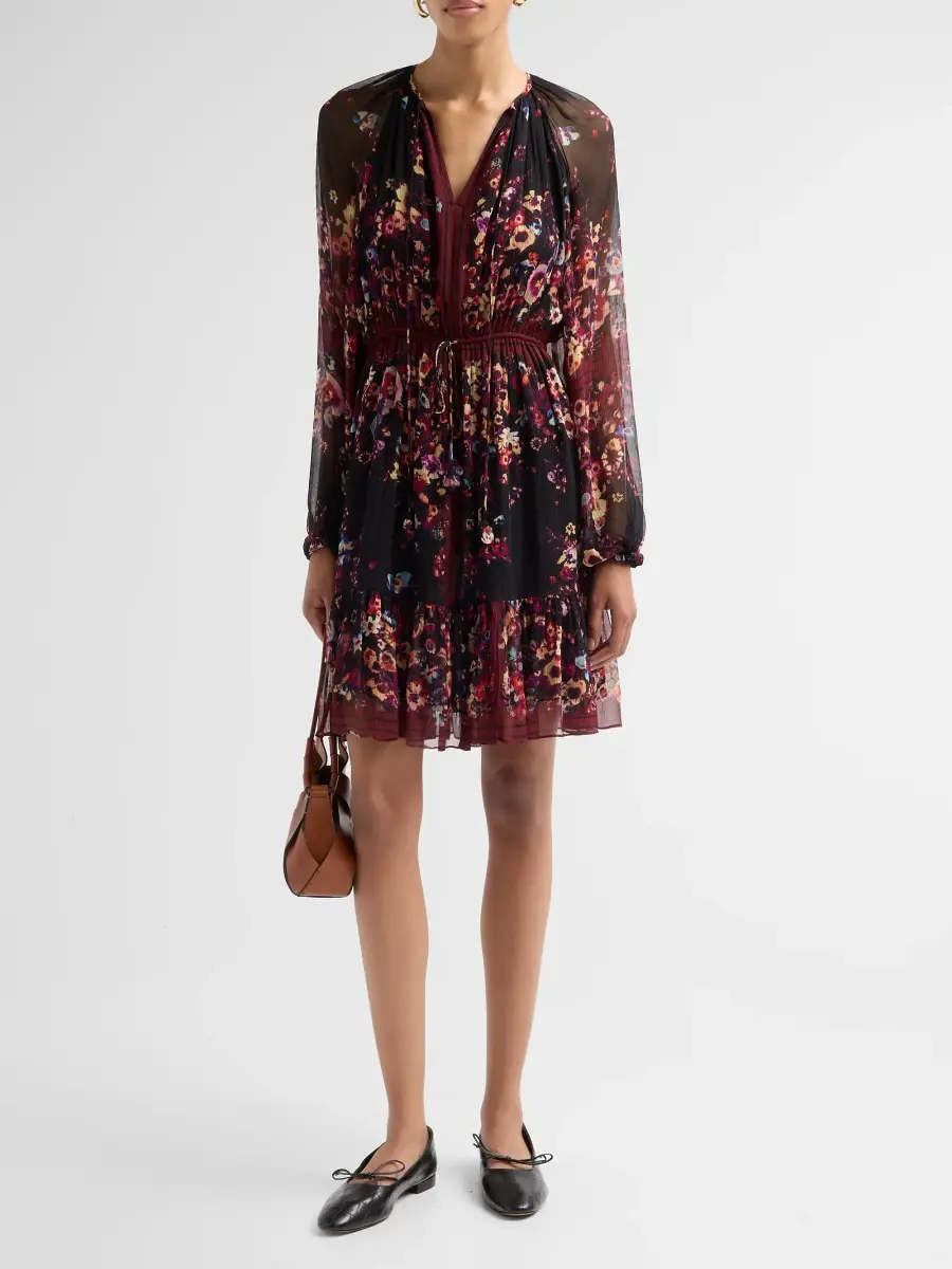 Ulla Johnson Women's Mariselle Floral Silk Mini Dress | Thumbnail 2 Ulla Johnson Women's Mariselle Floral Silk Mini Dress | Thumbnail 2