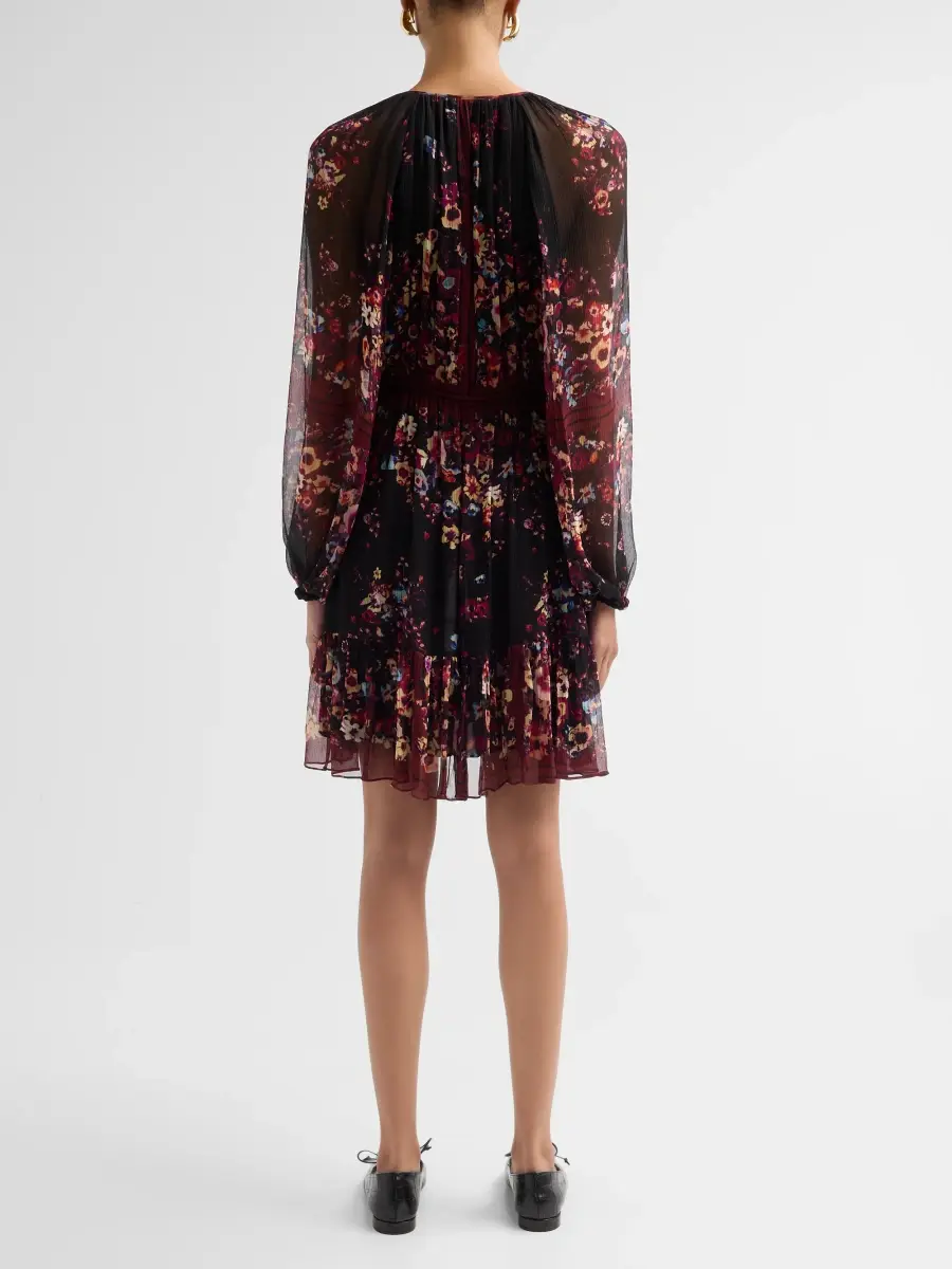 Ulla Johnson Women's Mariselle Floral Silk Mini Dress | Thumbnail 3 Ulla Johnson Women's Mariselle Floral Silk Mini Dress | Thumbnail 3