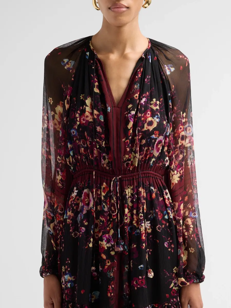 Ulla Johnson Women's Mariselle Floral Silk Mini Dress | Thumbnail 5 Ulla Johnson Women's Mariselle Floral Silk Mini Dress | Thumbnail 5