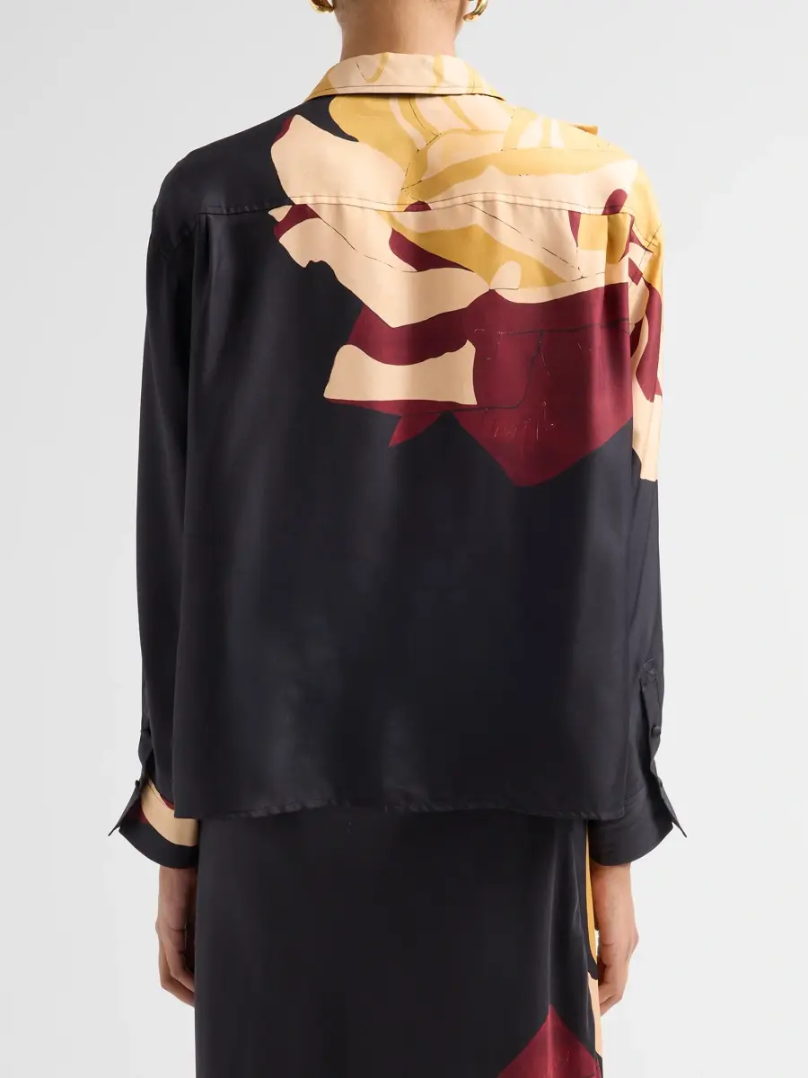 Ulla Johnson Women's Study Floral Silk Blouse | Thumbnail 3 Ulla Johnson Women's Study Floral Silk Blouse | Thumbnail 3