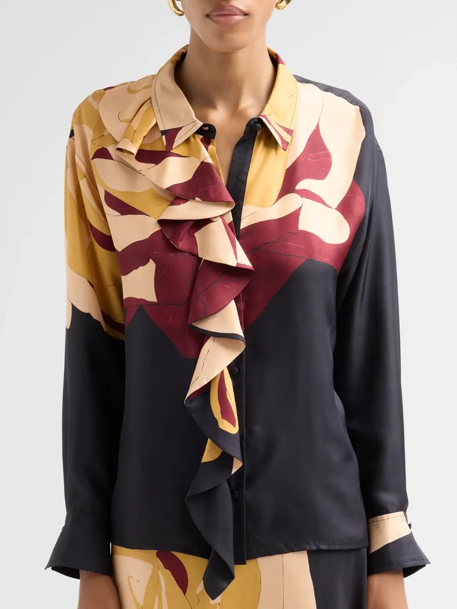 Ulla Johnson Women's Study Floral Silk Blouse | Thumbnail 5 Ulla Johnson Women's Study Floral Silk Blouse | Thumbnail 5