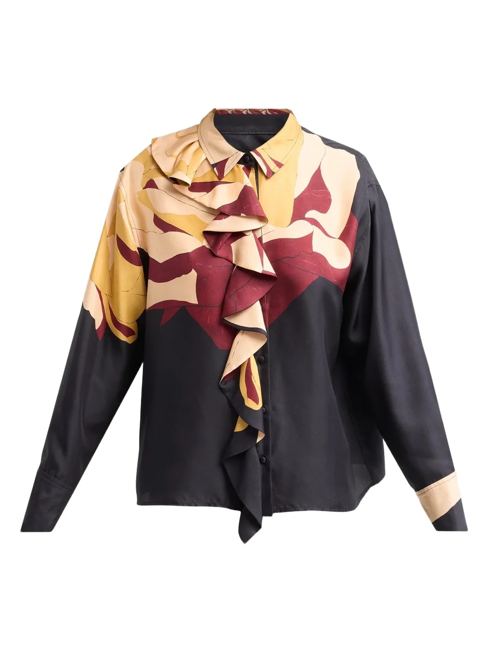 Ulla Johnson Women's UJ x Cassi Namoda Study Floral Silk Blouse