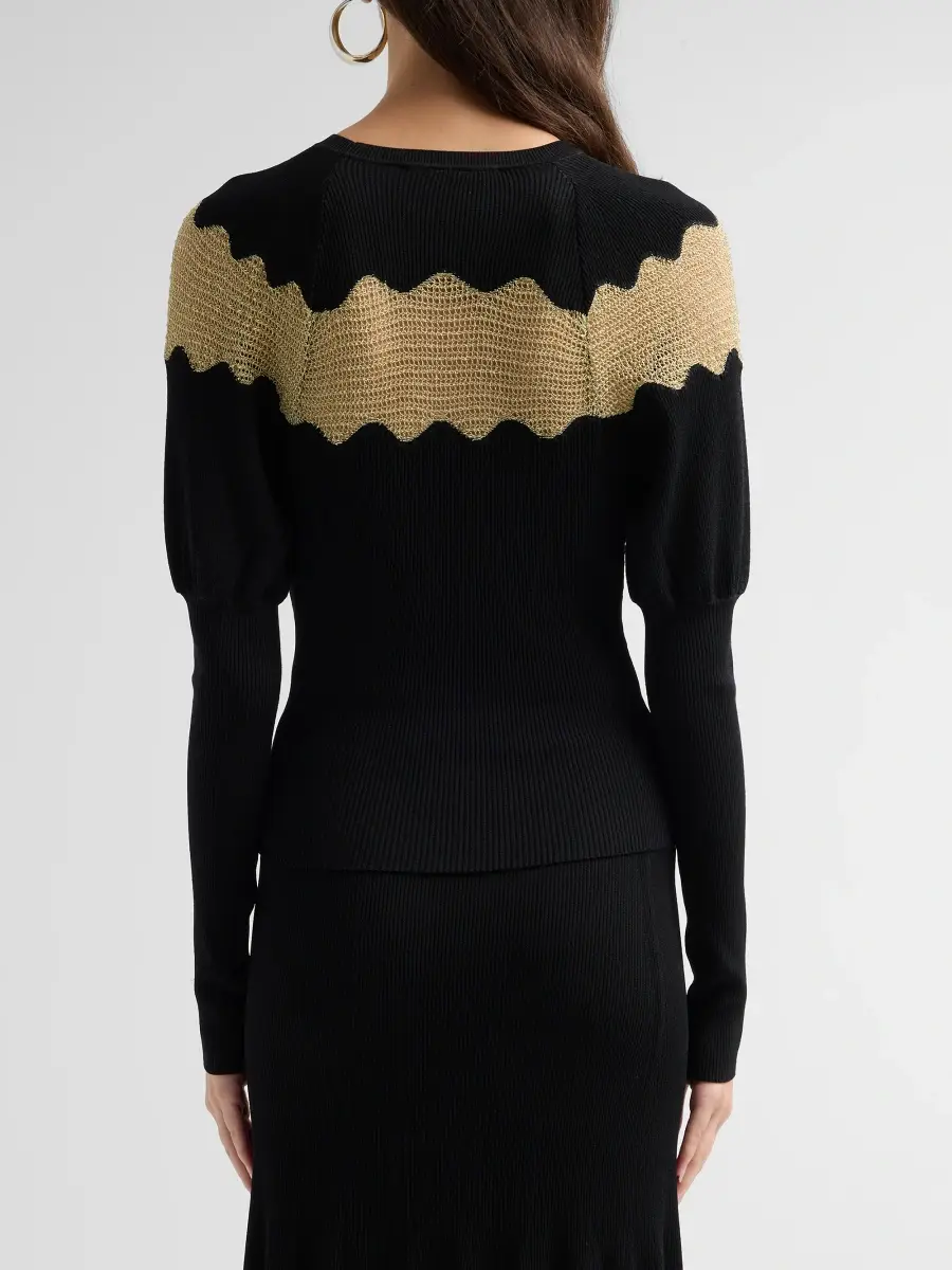 Ulla Johnson Women's Mathilde Scallop Knit Sweater | Thumbnail 3