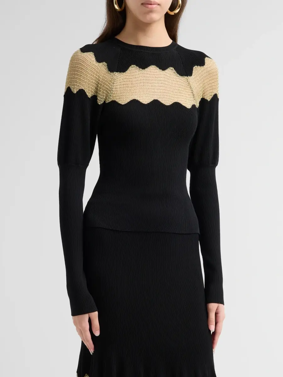 Ulla Johnson Women's Mathilde Scallop Knit Sweater | Thumbnail 4