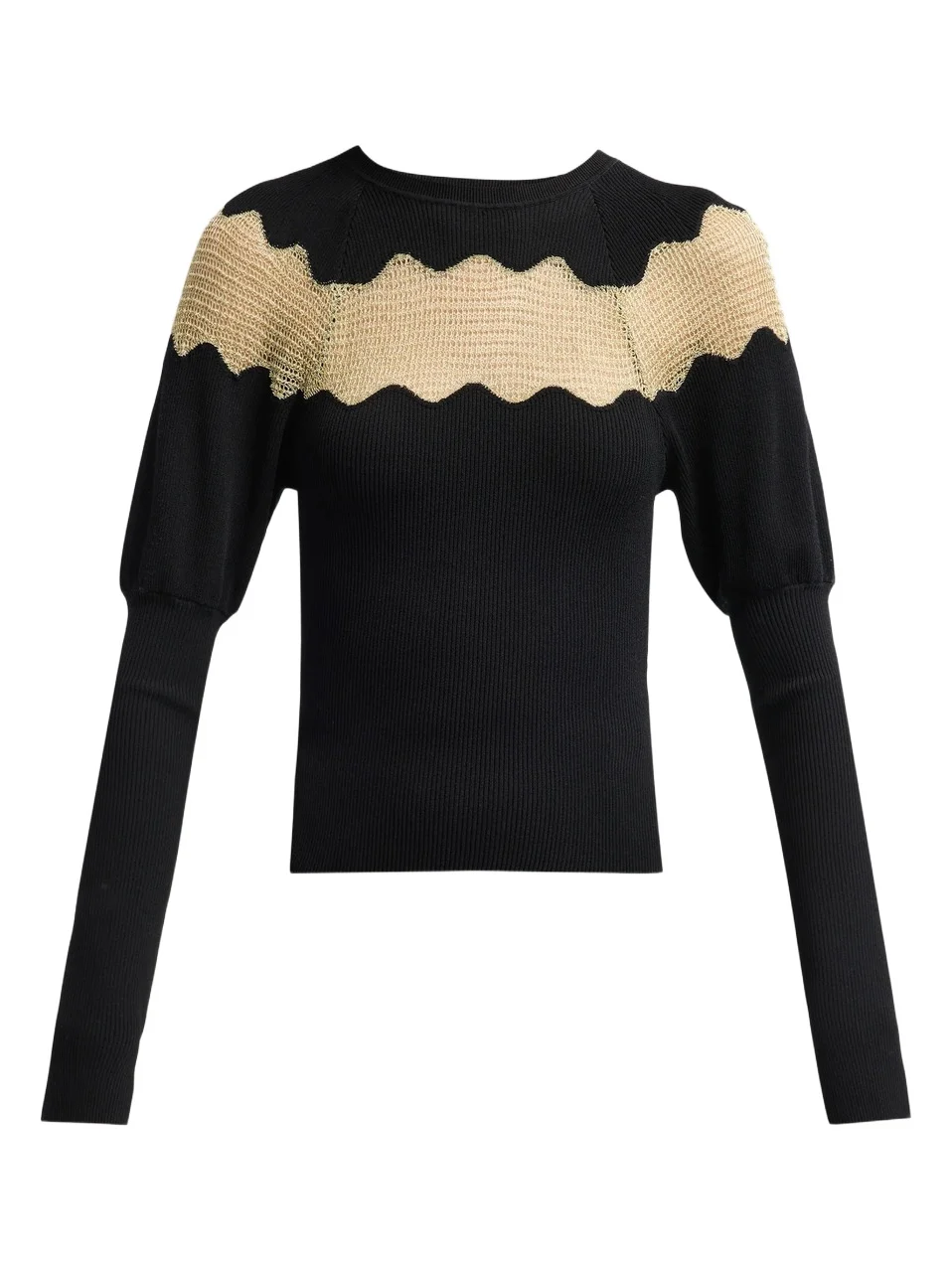 Ulla Johnson Women's Mathilde Scallop Knit Sweater