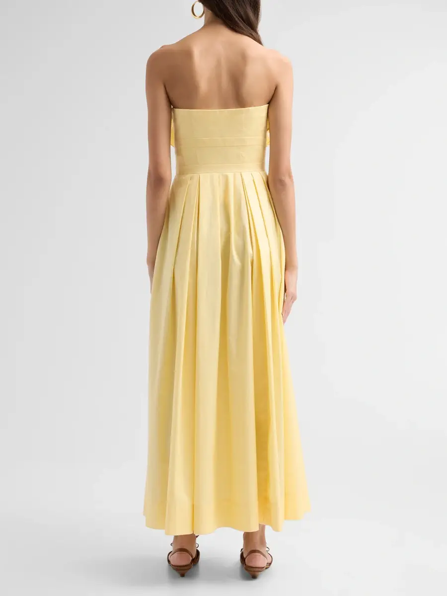 Ulla Johnson Women's Eugenie Cotton Strapless Maxi Dress | Thumbnail 3
