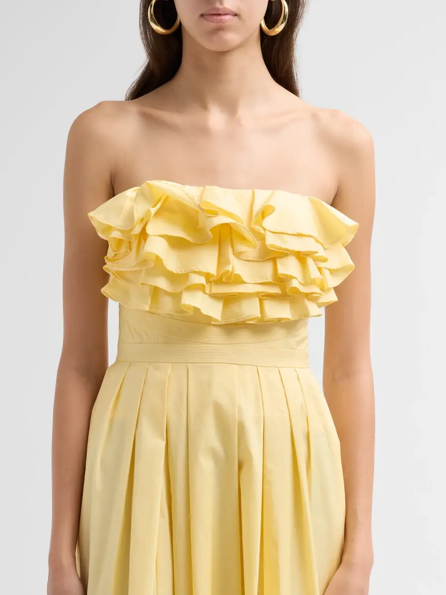 Ulla Johnson Women's Eugenie Cotton Strapless Maxi Dress | Thumbnail 5