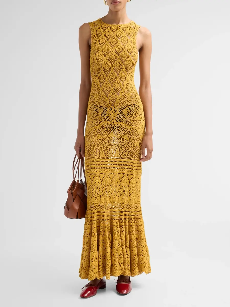 Ulla Johnson Women's Arine Cotton Knit Maxi Dress | Thumbnail 2
