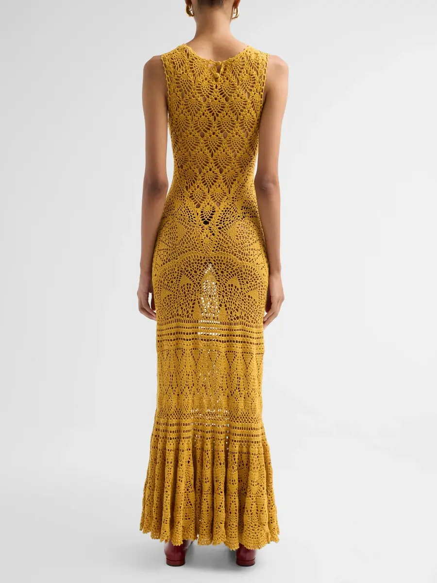 Ulla Johnson Women's Arine Cotton Knit Maxi Dress | Thumbnail 3