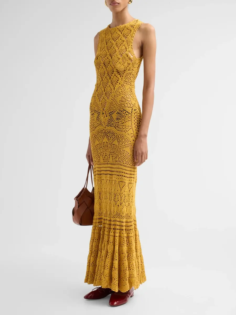 Ulla Johnson Women's Arine Cotton Knit Maxi Dress | Thumbnail 4