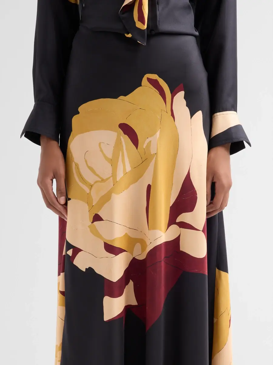 Ulla Johnson Women's Pera Floral Silk Skirt | Thumbnail 5