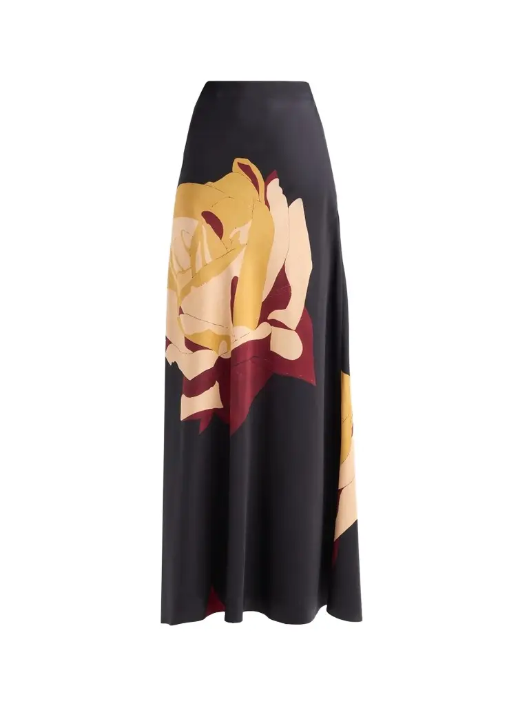 Women's Pera Floral Silk Skirt
