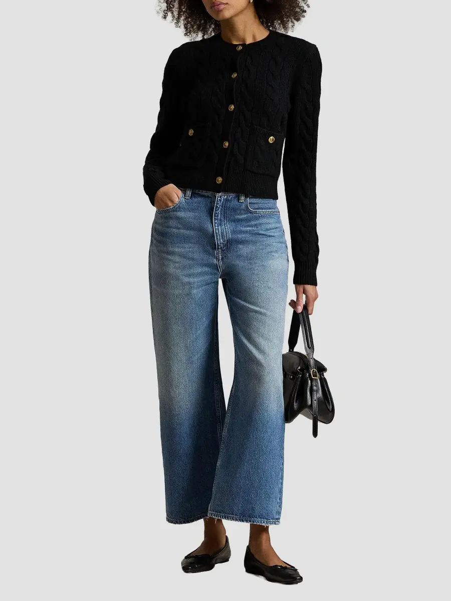 Polo Ralph Lauren Women's Wool-Cashmere Cable-Knit Cardigan | Thumbnail 2 Polo Ralph Lauren Women's Wool-Cashmere Cable-Knit Cardigan | Thumbnail 2