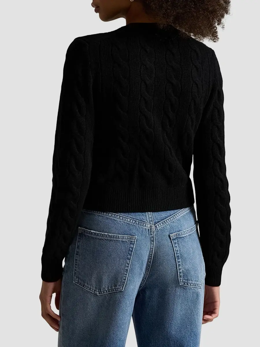 Polo Ralph Lauren Women's Wool-Cashmere Cable-Knit Cardigan | Thumbnail 4 Polo Ralph Lauren Women's Wool-Cashmere Cable-Knit Cardigan | Thumbnail 4