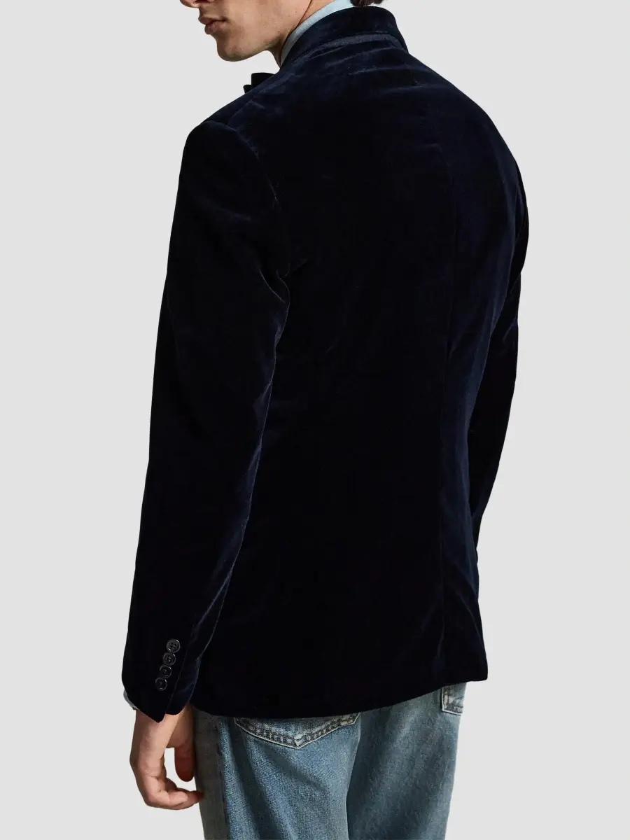 Polo Ralph Lauren Men's Velvet Double-Breasted Blazer | Thumbnail 3 Polo Ralph Lauren Men's Velvet Double-Breasted Blazer | Thumbnail 3