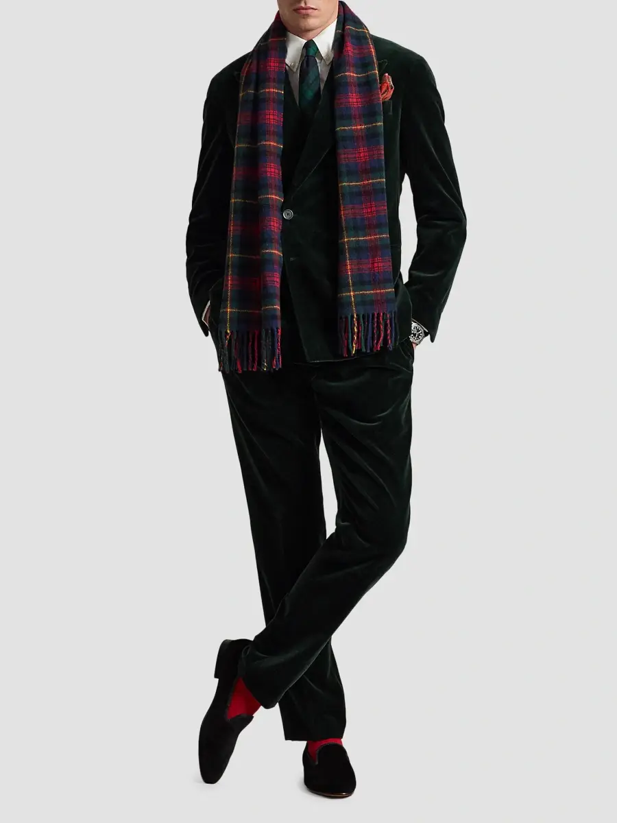 Polo Ralph Lauren Men's Velvet Double-Breasted Blazer | Thumbnail 2 Polo Ralph Lauren Men's Velvet Double-Breasted Blazer | Thumbnail 2