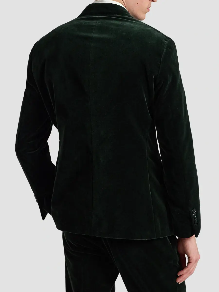 Polo Ralph Lauren Men's Velvet Double-Breasted Blazer | Thumbnail 3 Polo Ralph Lauren Men's Velvet Double-Breasted Blazer | Thumbnail 3