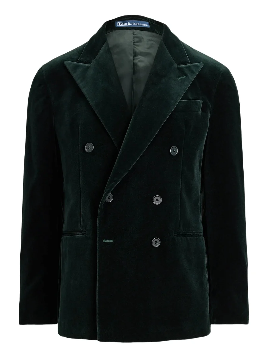 Polo Ralph Lauren Men's Velvet Double-Breasted Blazer