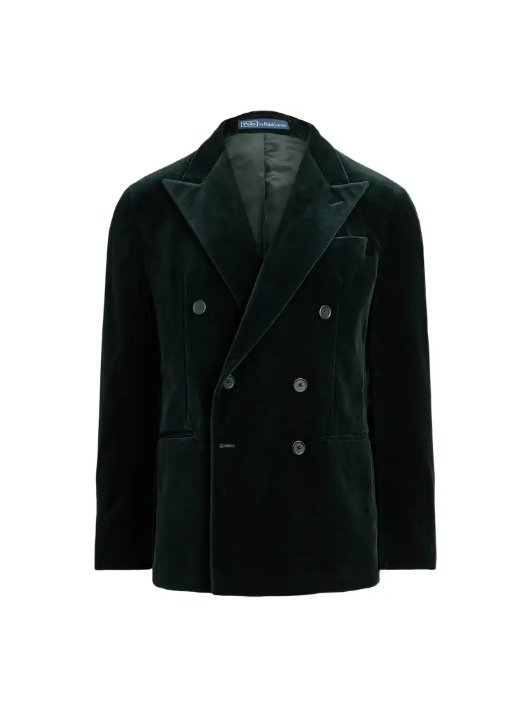 Polo Ralph Lauren Men's Velvet Double-Breasted Blazer