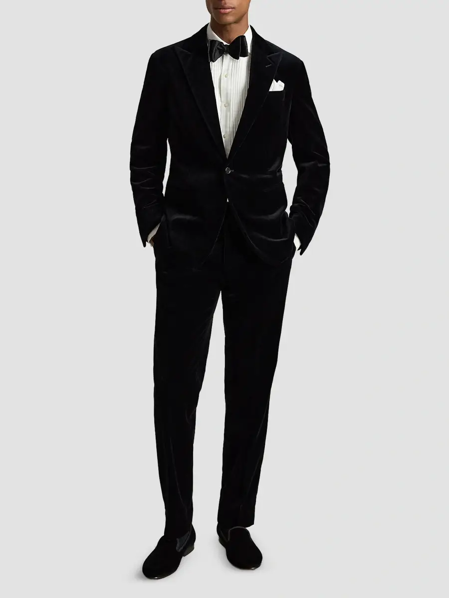 Polo Ralph Lauren Men's Velvet Double-Breasted Blazer | Thumbnail 2