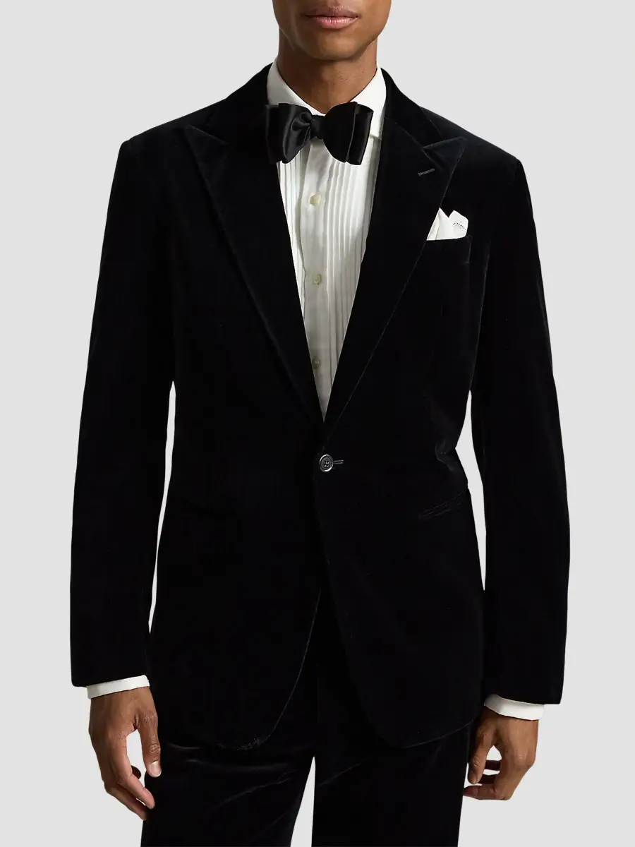 Polo Ralph Lauren Men's Velvet Double-Breasted Blazer | Thumbnail 4