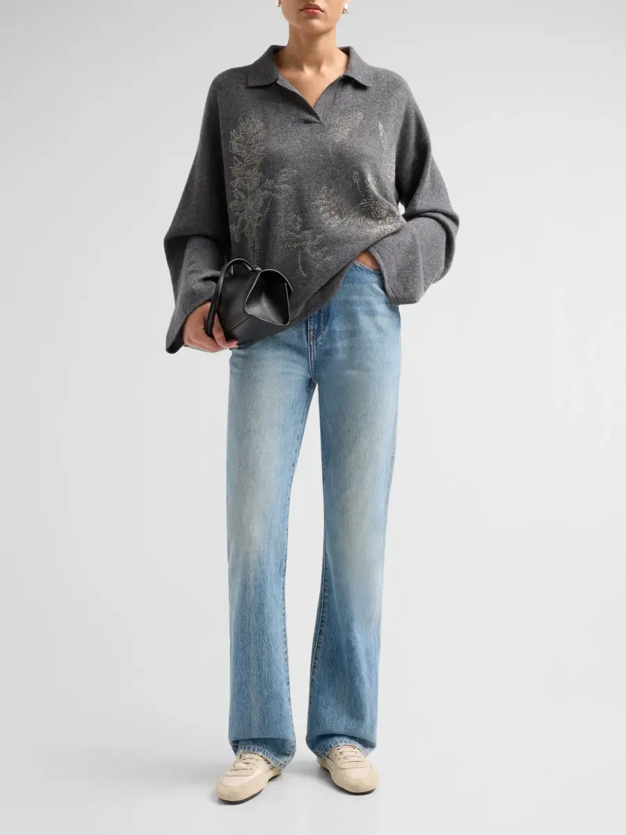 Libertine Women's Botanical Diamante Tee Time Sweater | Thumbnail 2 Libertine Women's Botanical Diamante Tee Time Sweater | Thumbnail 2