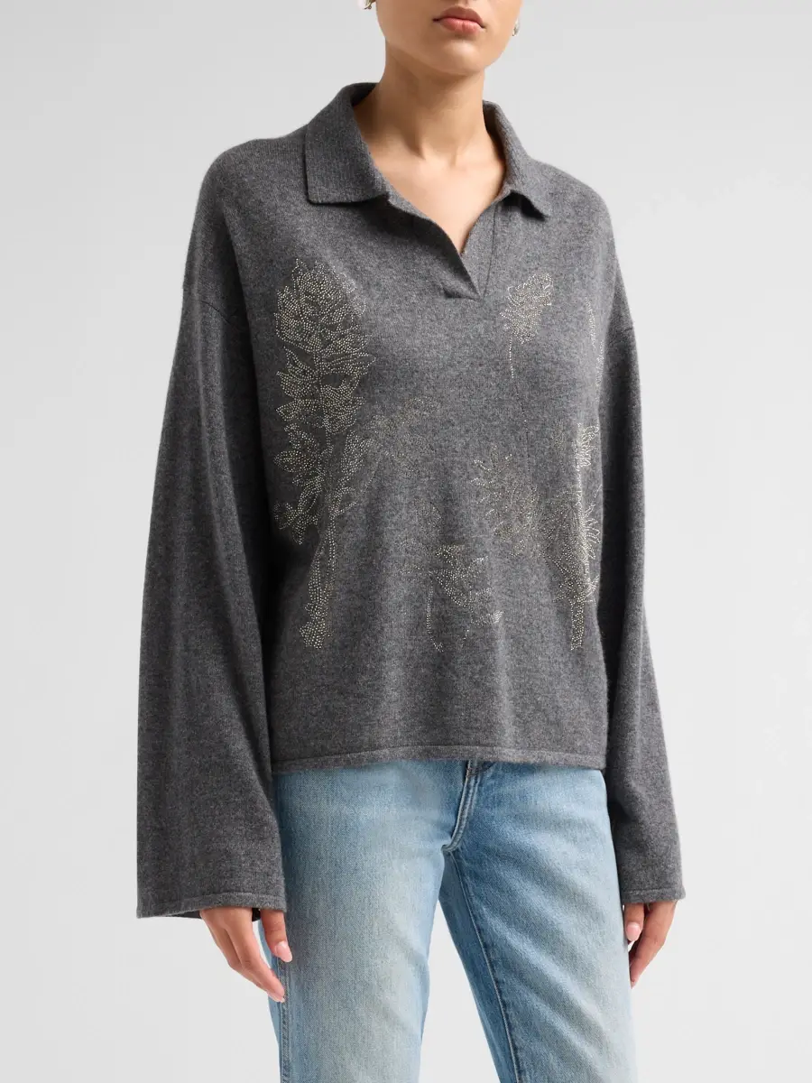 Libertine Women's Botanical Diamante Tee Time Sweater | Thumbnail 4 Libertine Women's Botanical Diamante Tee Time Sweater | Thumbnail 4
