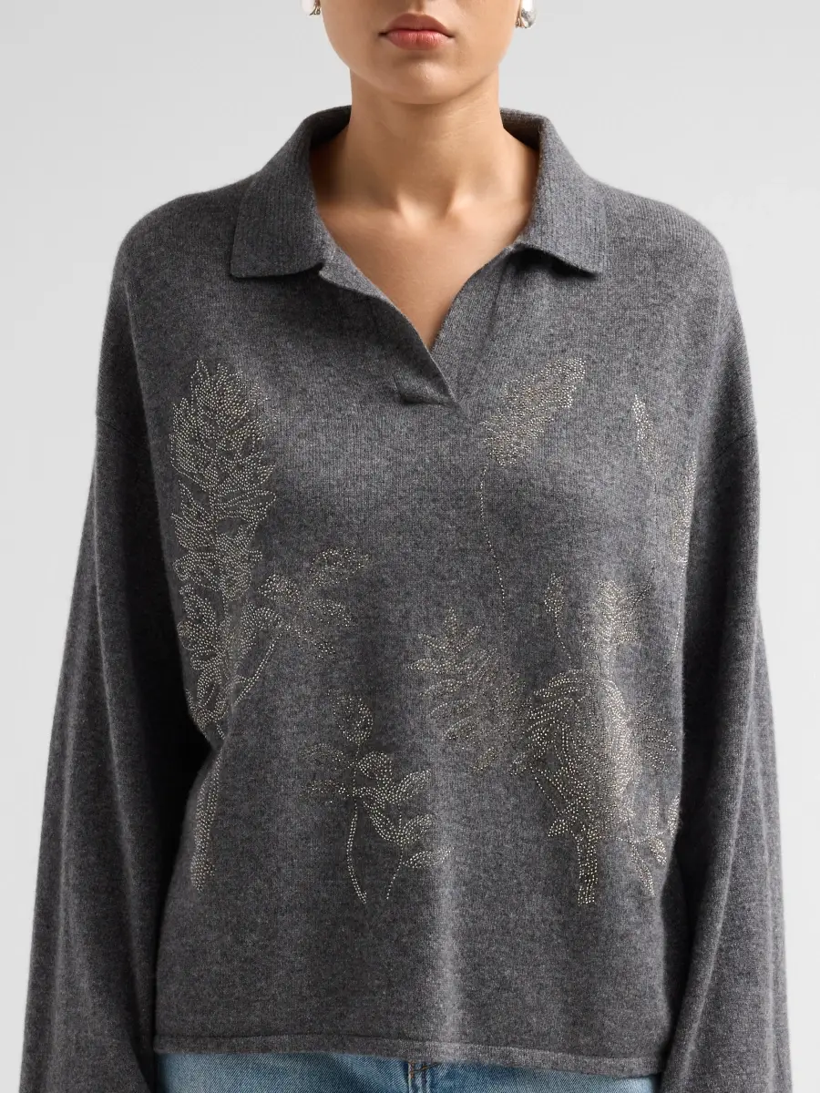 Libertine Women's Botanical Diamante Tee Time Sweater | Thumbnail 5 Libertine Women's Botanical Diamante Tee Time Sweater | Thumbnail 5