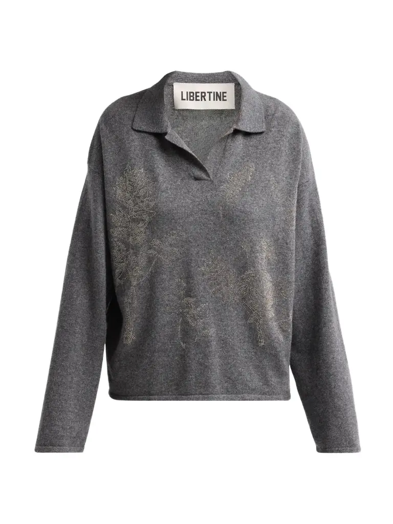 Libertine Women's Botanical Diamante Tee Time Sweater