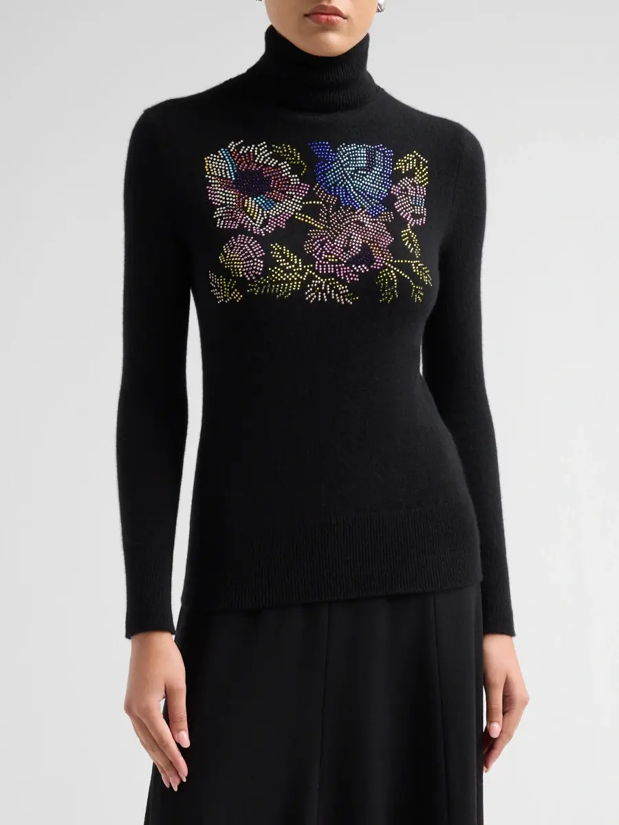 Libertine Women's Mosaic Floral Slim Turtleneck | Thumbnail 4 Libertine Women's Mosaic Floral Slim Turtleneck | Thumbnail 4