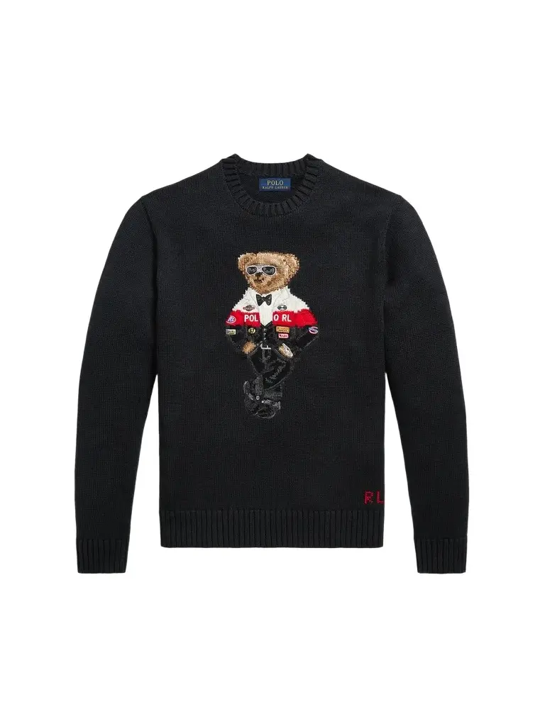 Polo Ralph Lauren Men's Polo Bear Cotton-Cashmere Crewneck Sweater