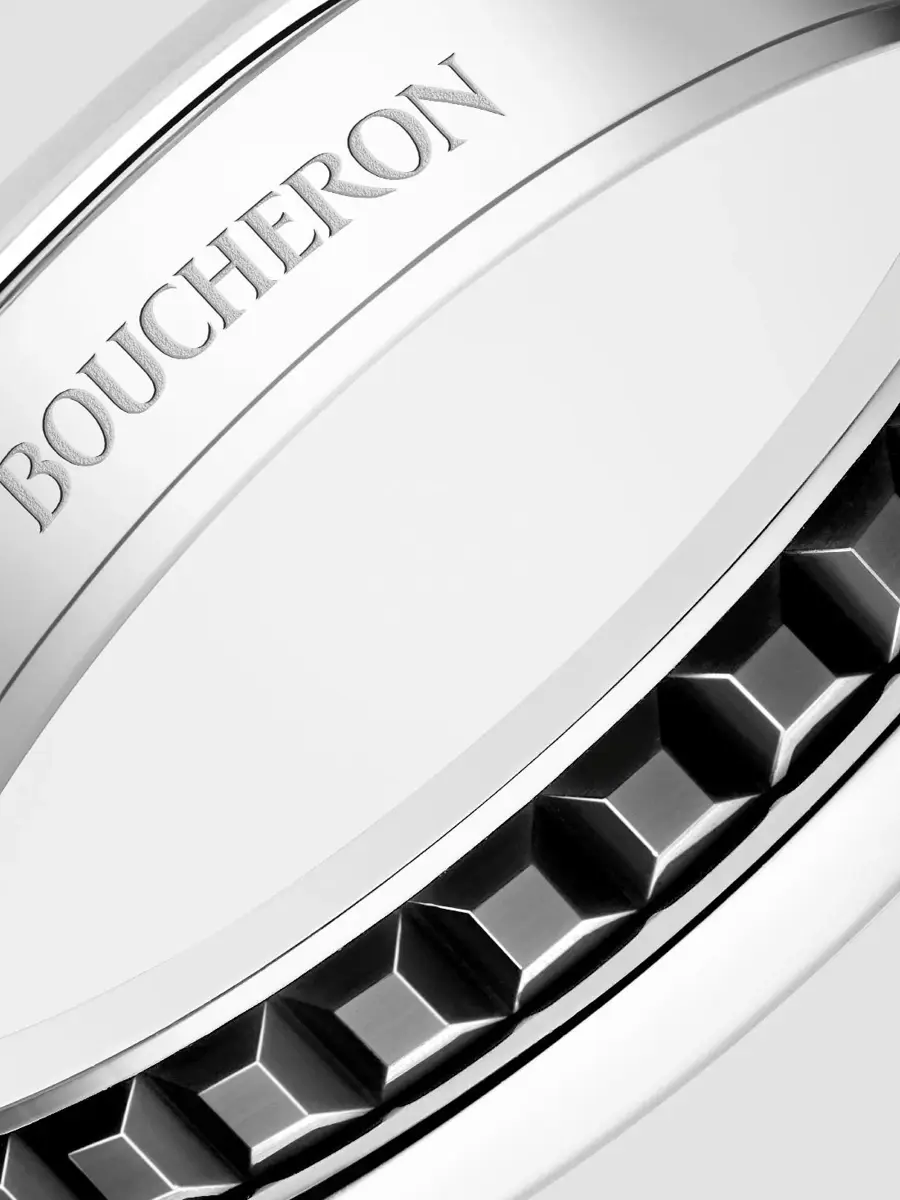 Boucheron Women's Quatre 18K White Gold & Black PVD Wedding Band | Thumbnail 4 Boucheron Women's Quatre 18K White Gold & Black PVD Wedding Band | Thumbnail 4