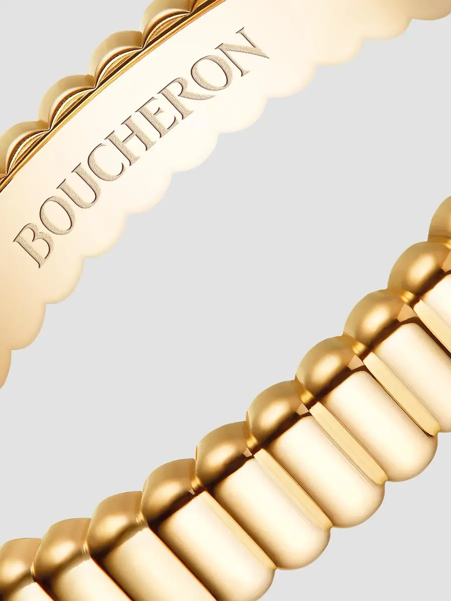 Boucheron Women's Quatre 18K Yellow Gold Grosgrain Wedding Band | Thumbnail 4 Boucheron Women's Quatre 18K Yellow Gold Grosgrain Wedding Band | Thumbnail 4