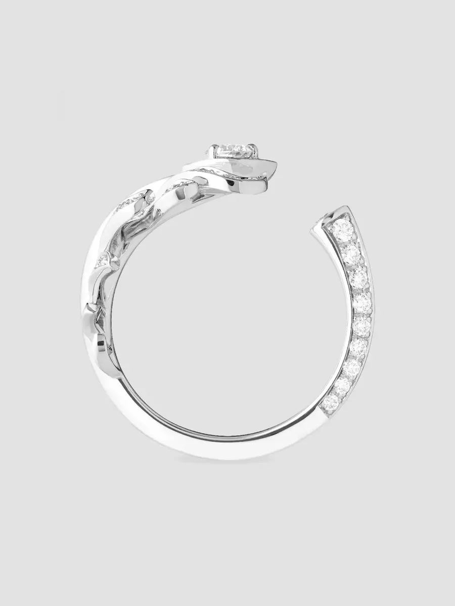 Boucheron Women's Nature Triomphante Plume De Paon 18K White Gold & 0.60 TCW Diamond Ring | Thumbnail 3 Boucheron Women's Nature Triomphante Plume De Paon 18K White Gold & 0.60 TCW Diamond Ring | Thumbnail 3