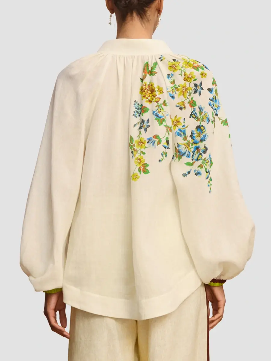ALÉMAIS Women's Phyllis Floral Blouson Top | Thumbnail 3 ALÉMAIS Women's Phyllis Floral Blouson Top | Thumbnail 3