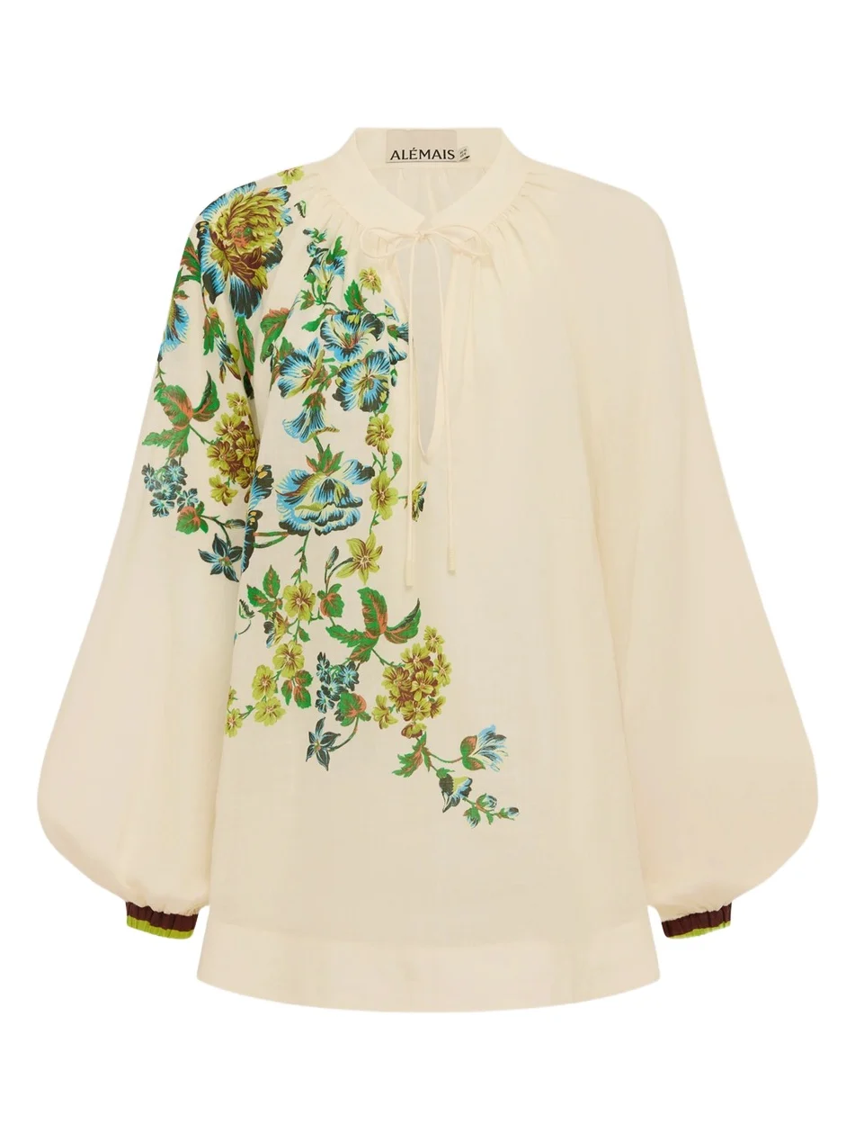 Women's Phyllis Floral Blouson Top Women's Phyllis Floral Blouson Top
