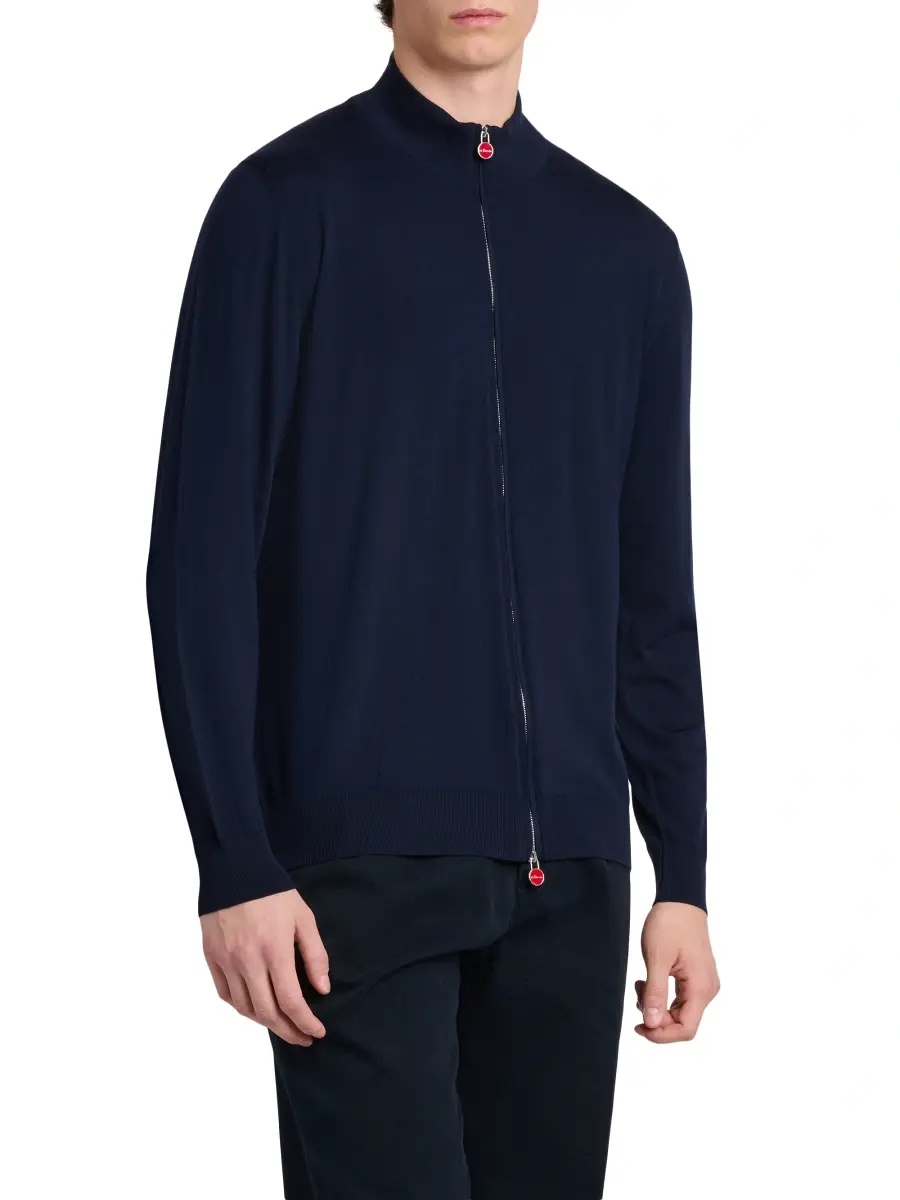 Kiton Men's Wool Full-Zip Jacket | Thumbnail 3