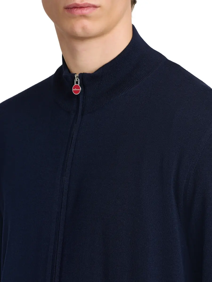 Kiton Men's Wool Full-Zip Jacket | Thumbnail 6