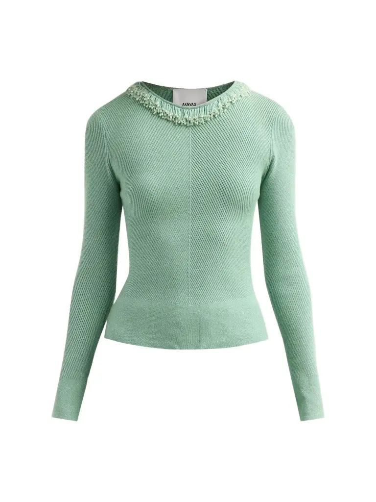 Women's Helena Bead Embroidered Sweater Women's Helena Bead Embroidered Sweater