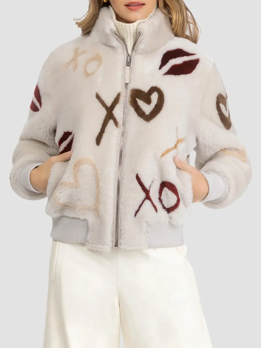 Gorski Women's Reversible Merino Shearing Lamb Bomber Jacket | Thumbnail 3 Gorski Women's Reversible Merino Shearing Lamb Bomber Jacket | Thumbnail 3