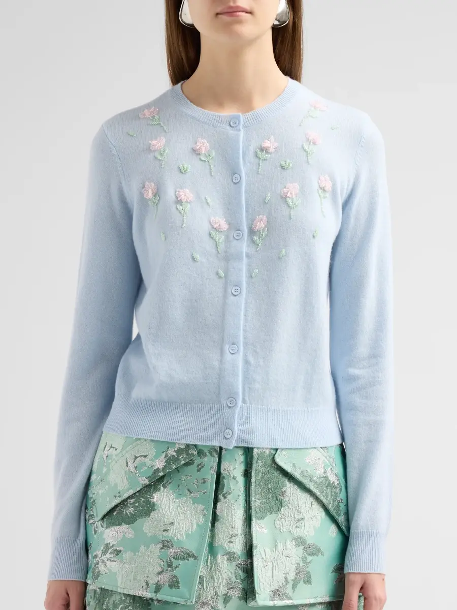 Aknvas Women's Siena Floral Wool-Blend Cardigan | Thumbnail 5