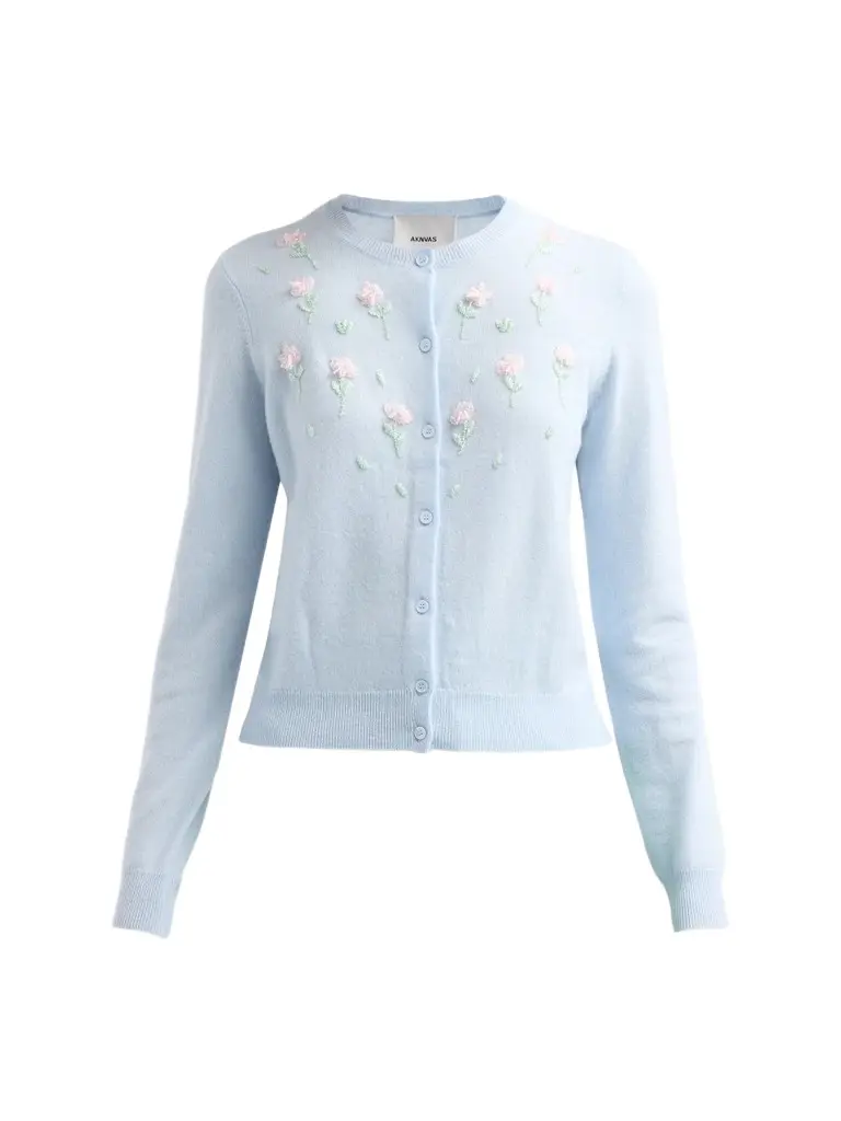 Women's Siena Floral Wool-Blend Cardigan Women's Siena Floral Wool-Blend Cardigan