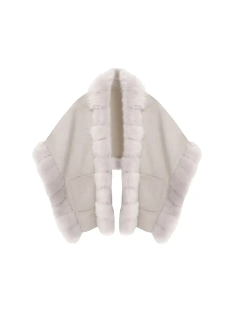 Gorski Women's Reversible Cashmere and Wool Shawl - Beige